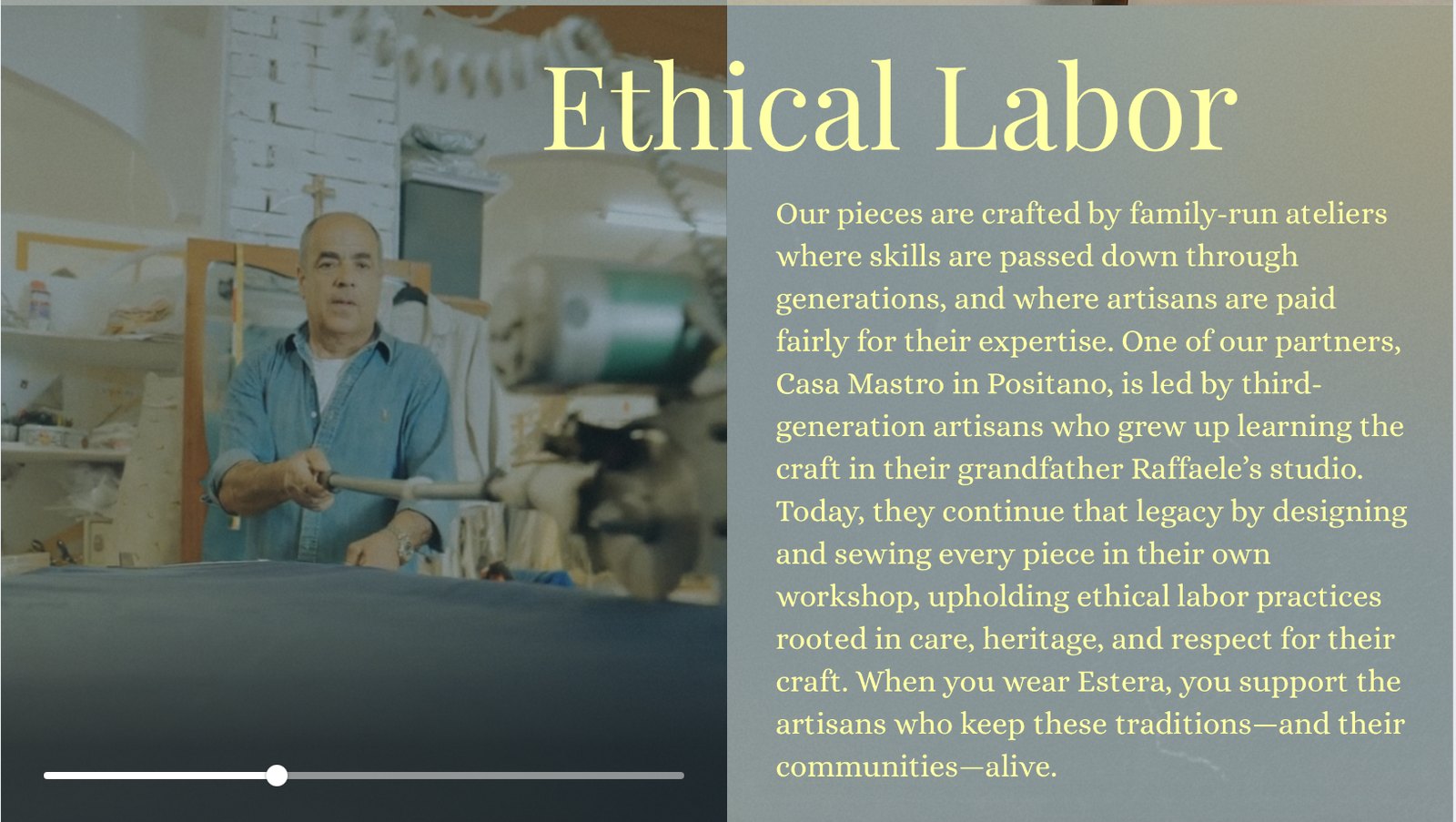 Estera Ethical Labor story